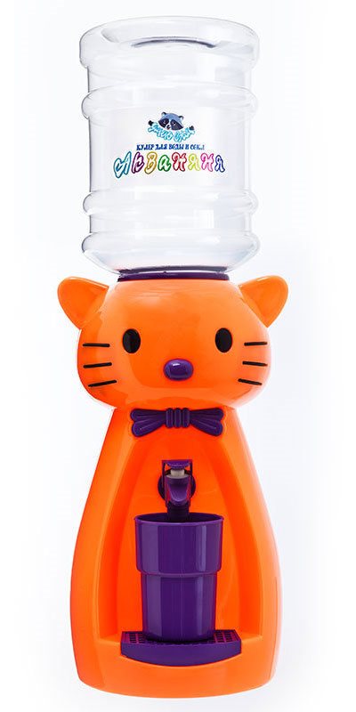 Детский кулер "Китти", цвет Оранжевый с фиолетовым